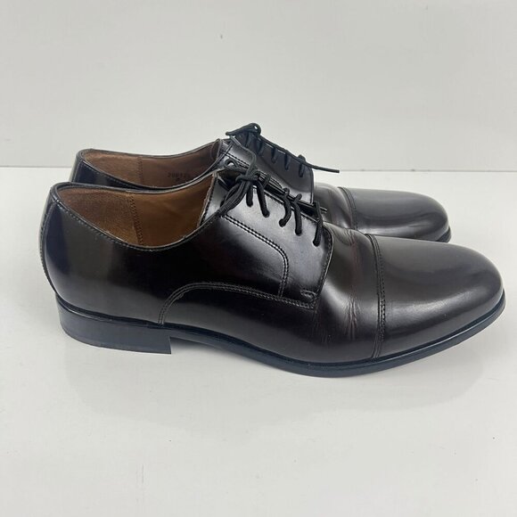 Florsheim Broxton Cap Toe Oxford Dress Shoe Size 12 D 11222-601 Burgundy - Picture 2 of 7